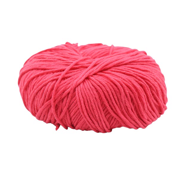 Lana algodón en rollo Fucsia 50gramos