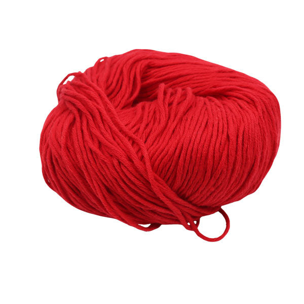 Lana algodón en rollo Rojo 50 gramos