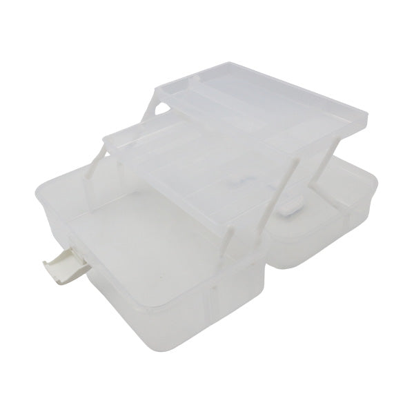 Caja organizadora 3 niveles  9 compartimentos 32x15x17cm