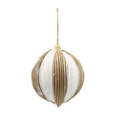 Esfera blanca y café 10cm