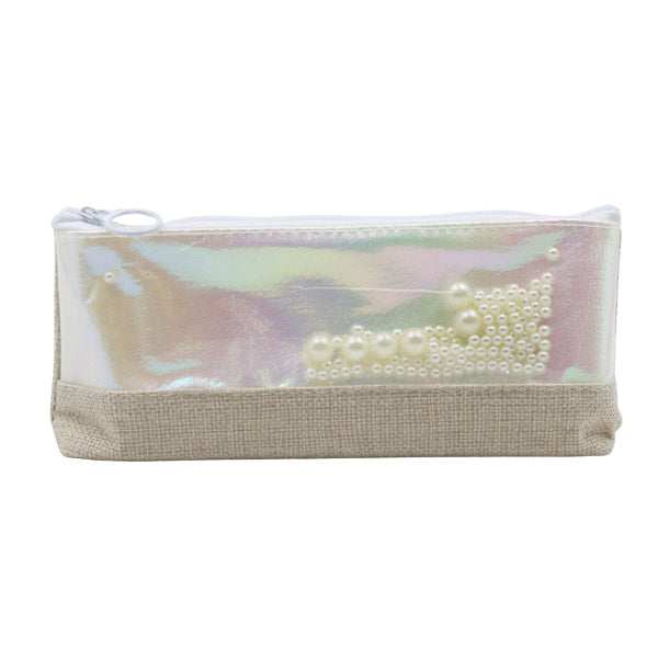 Cartuchera rectangular beige