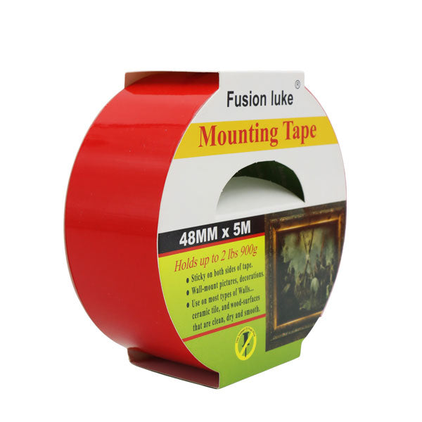 Cinta montaje 48mmx5mts roja