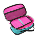 Estuche para lápices Fucsia 3 niveles 23.14.x6.5x7cm