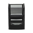 Organizador para escritorio malla negra vertical