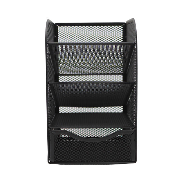 Organizador para escritorio malla negra vertical
