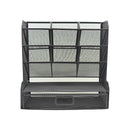 Organizador para escritorio malla negra con gaveta