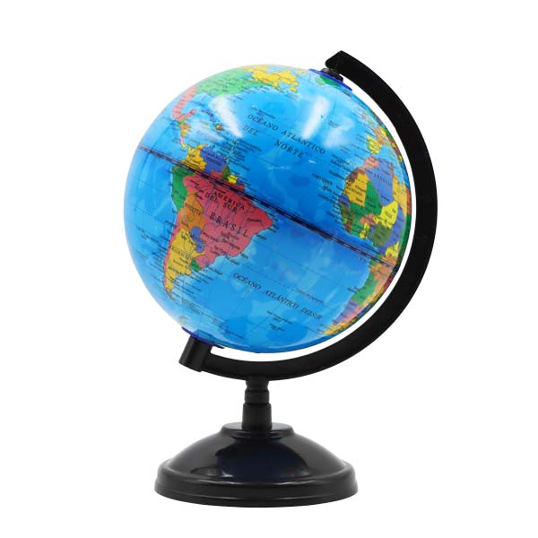 Globo terráqueo PVC 14cm