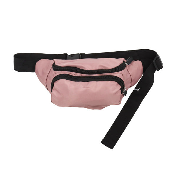 Canguro liso doble zipper 17x6x30cm