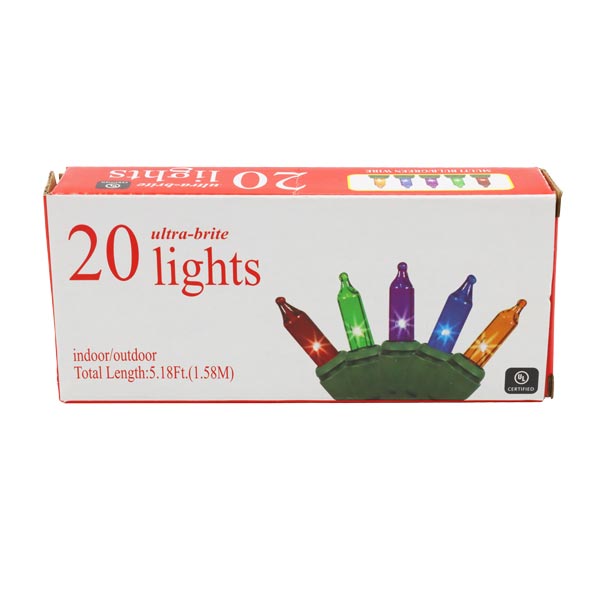 Luz en serie 20 multicolor