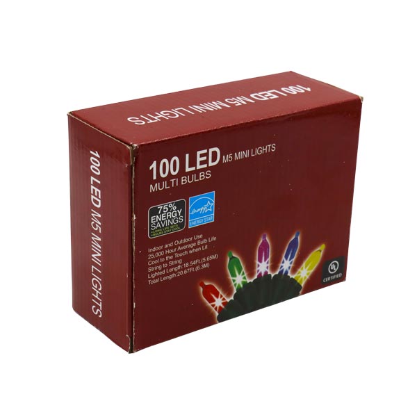Luz en serie led 100 multicolor