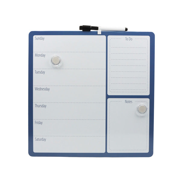 Pizarra magnética calendario semanal 35.5x35.5CM