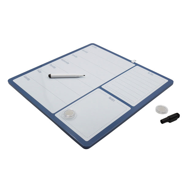 Pizarra magnética calendario semanal 35.5x35.5CM