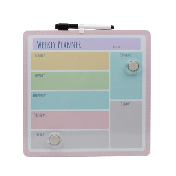 Pizarra magnética calendario semanal 29.2x29.2cm