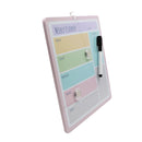 Pizarra magnética calendario semanal 29.2x29.2cm