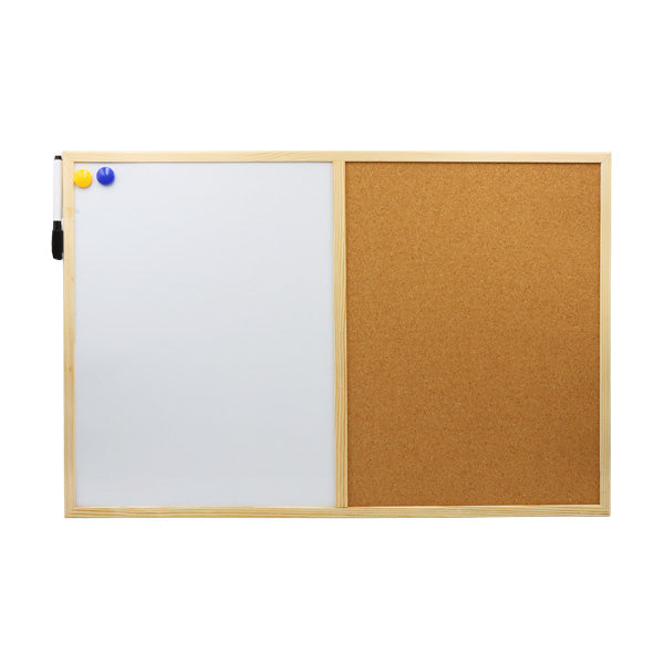 Pizarra magnética con corcho 40X60CM