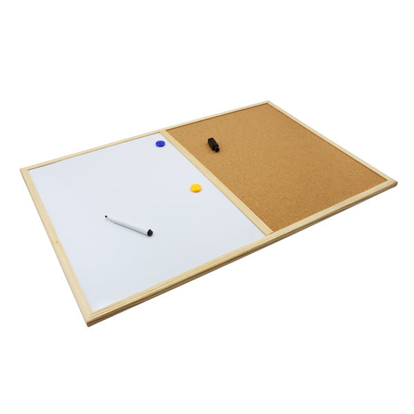 Pizarra magnética con corcho 40X60CM