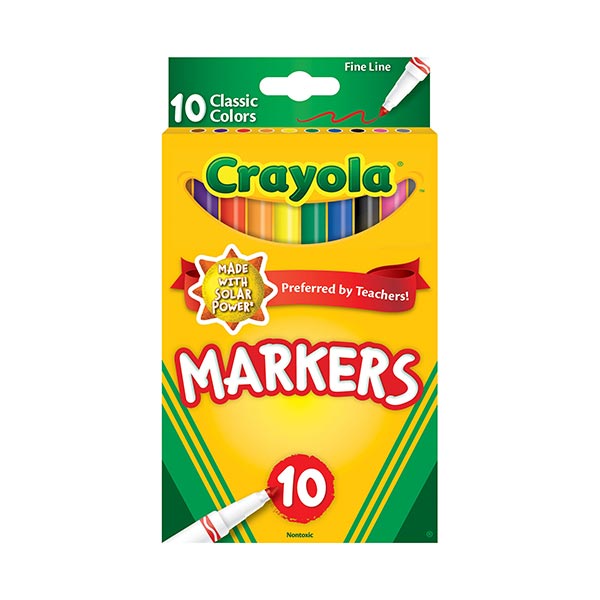 Marcador lavable 10 unidades Crayola