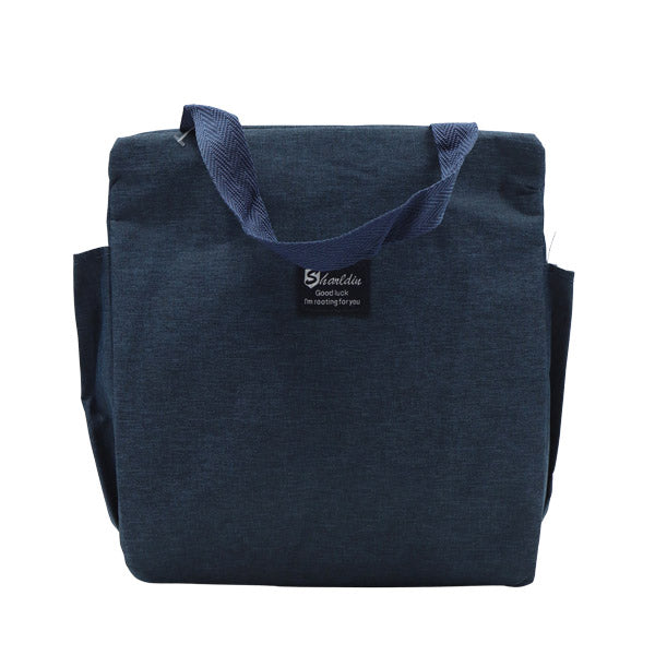 Lonchera cuadrada surtida negra o gris