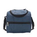 Lonchera color azul con doble zipper