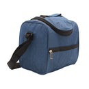 Lonchera color azul con doble zipper