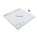 Pizarra magnética calendario mensual 35.5x35.5CM