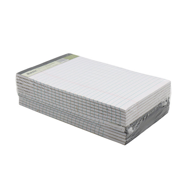 Block apuntes blanco 5x8" 12 unidades