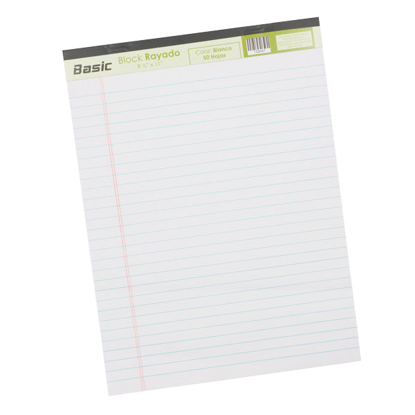 Block apuntes blanco carta 12 unidades