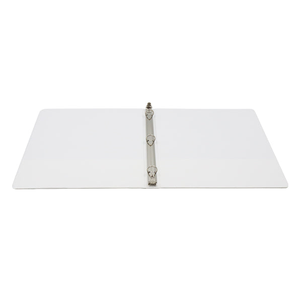 Portafolio 3 aros 1/2" color blanco Basic