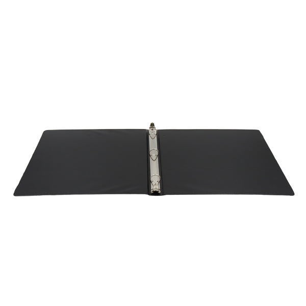 Portafolio 3 aros 1/2" color negro Basic