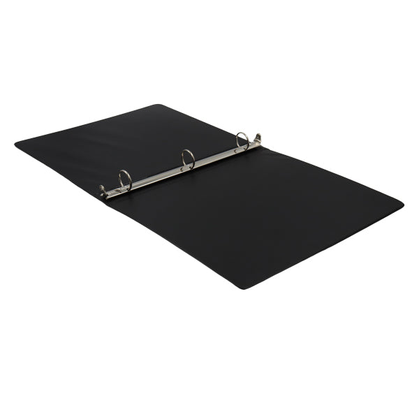 Portafolio 3 aros 1" color negro Basic