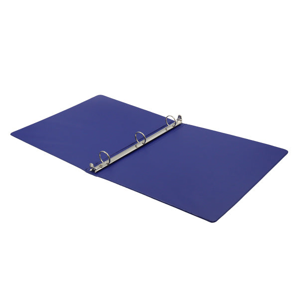 Portafolio 3 aros 1" color azul Basic