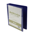 Portafolio 3 aros 1 1/2" color azul Basic