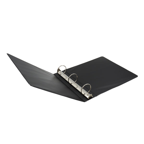 Portafolio 3 aros 2" color negro Basic