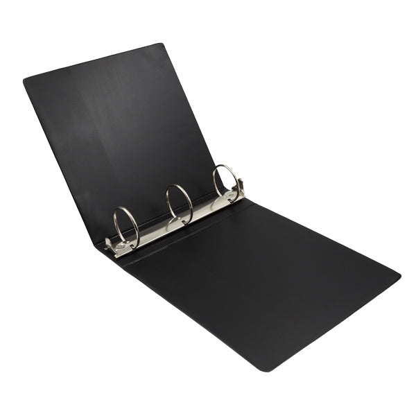 Portafolio 3 aros 3" color negro Basic