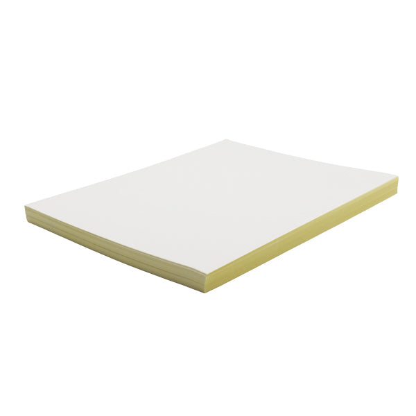 Papel adhesivo carta blanco brillante 100 unidades Basic