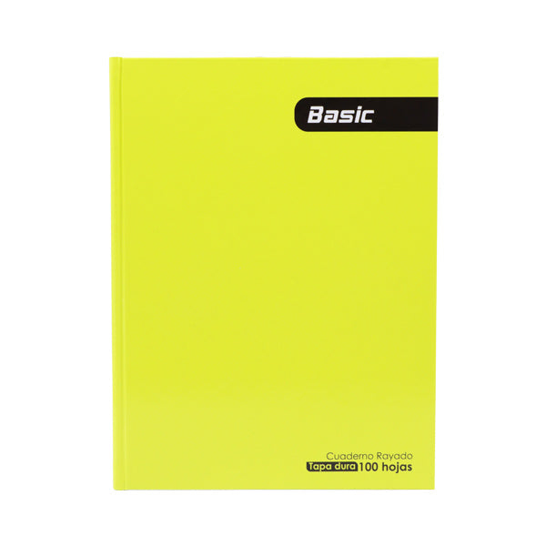 Cuaderno cosido 100 hojas amarillo