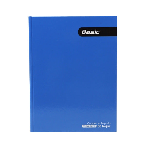 Cuaderno cosido 100 hojas azul
