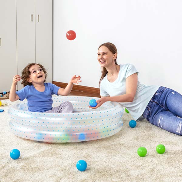 Piscina inflable con bolitas 91x20cm