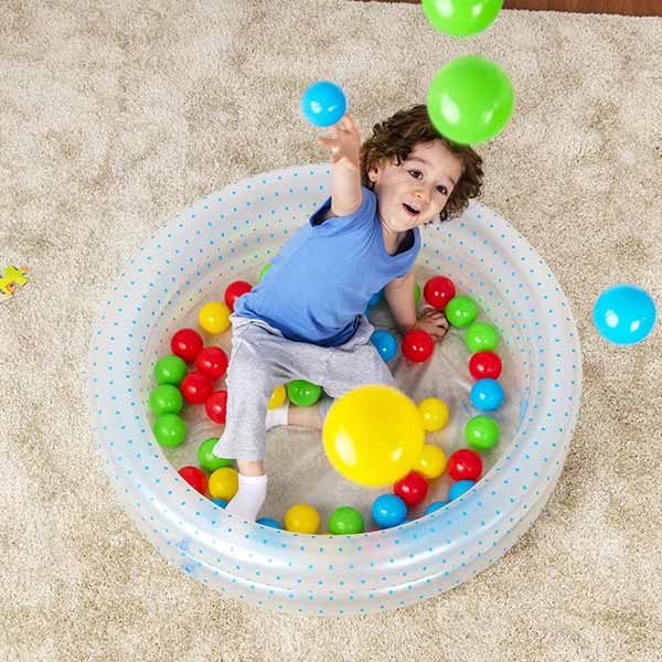 Piscina inflable con bolitas 91x20cm
