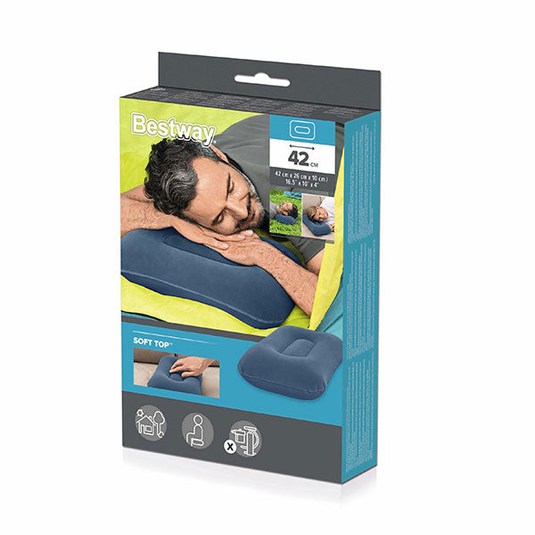 Almohada p/viaje inflable