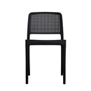 Silla plástica negra