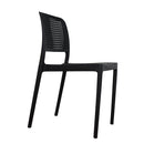 Silla plástica negra