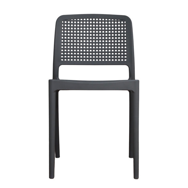 Silla plástica gris