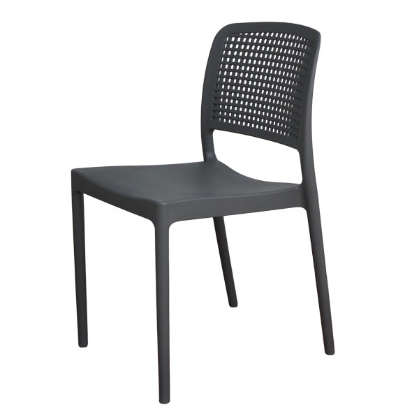 Silla plástica gris