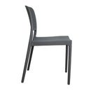 Silla plástica gris