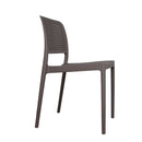 Silla plástica café