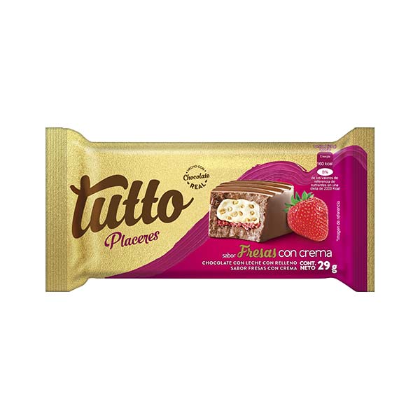 Chocolate fresas con crema 29g