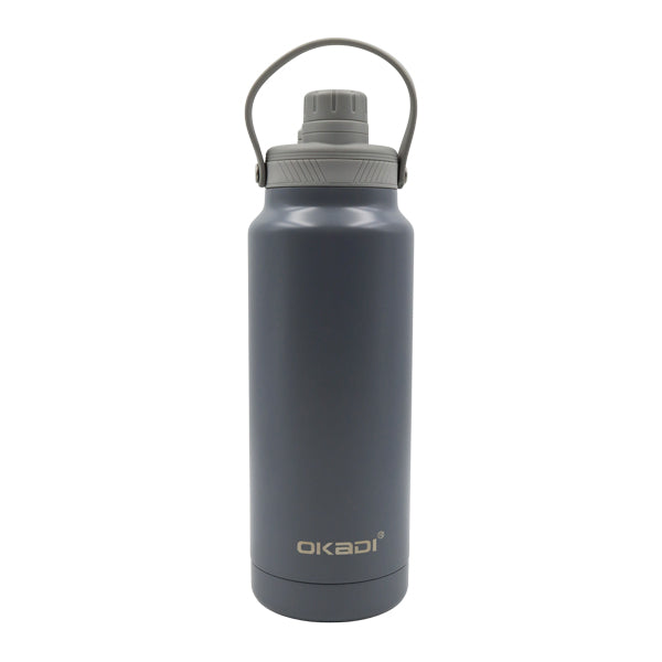 Botella deportiva 1l gris