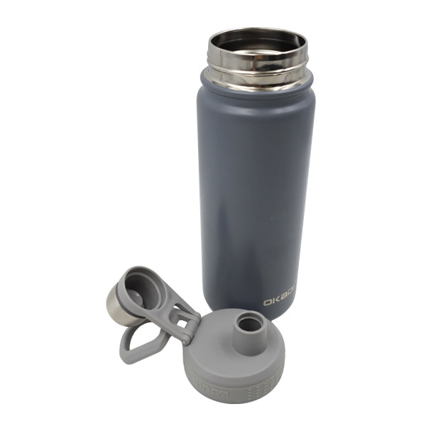 Botella deportiva 650ml gris