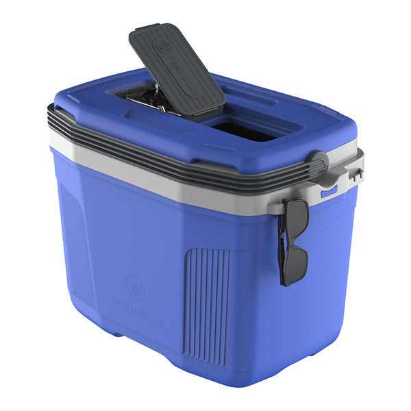 Hielera 32 litros azul